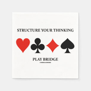 Strukturieren Sie Ihre Gedankenspielbrücke (Anzug Serviette