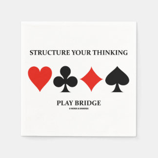 Strukturieren Sie Ihre Gedankenspielbrücke (Anzug Serviette