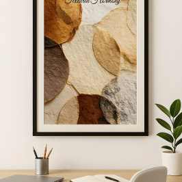 Strukturierte Harmonie Poster
