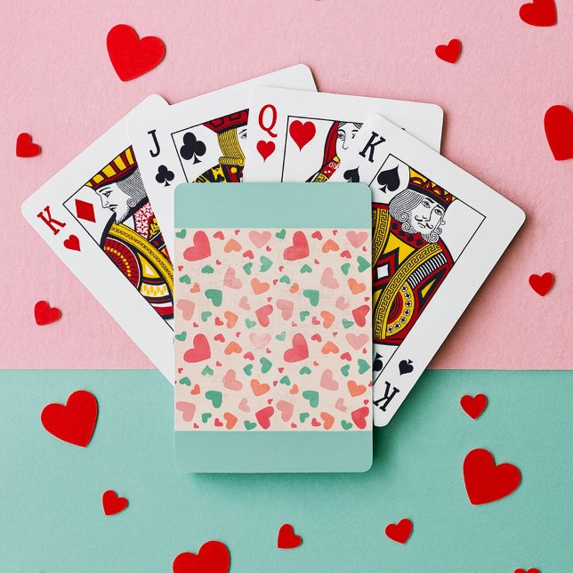 Strukturierte Herzen Spielkarten (Von Creator hochgeladen)