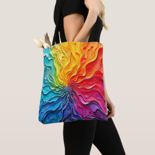 Strukturierte Regenbogen-Swirlarte