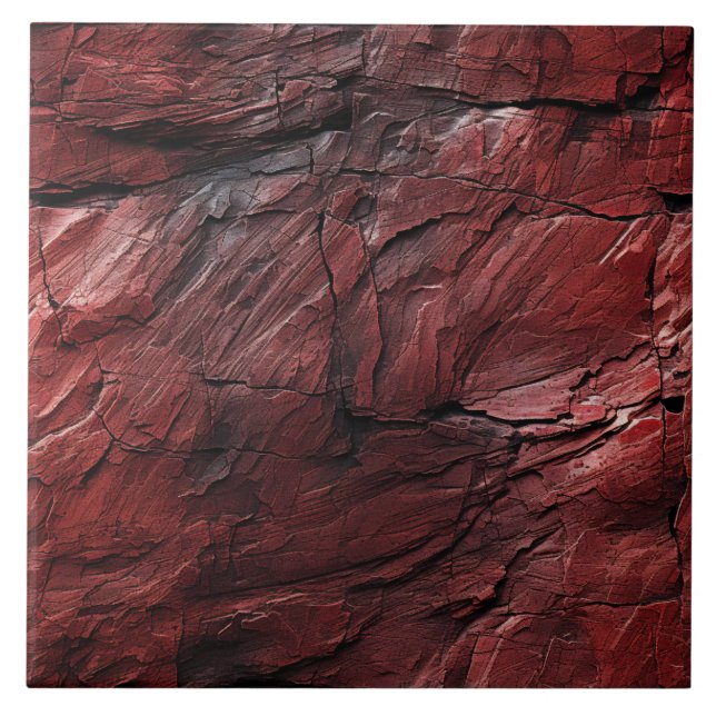 Strukturierte rote Felsen Fliese (Vorderseite)