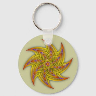 Strukturierte Sterne Schlüsselanhänger