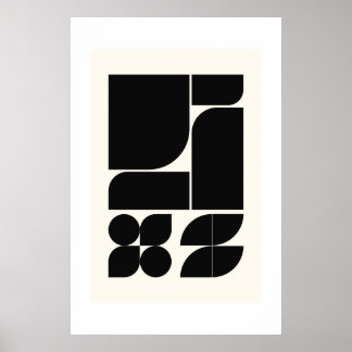 Strukturierter Rhythmus : Geometrische Wandkunst a Poster