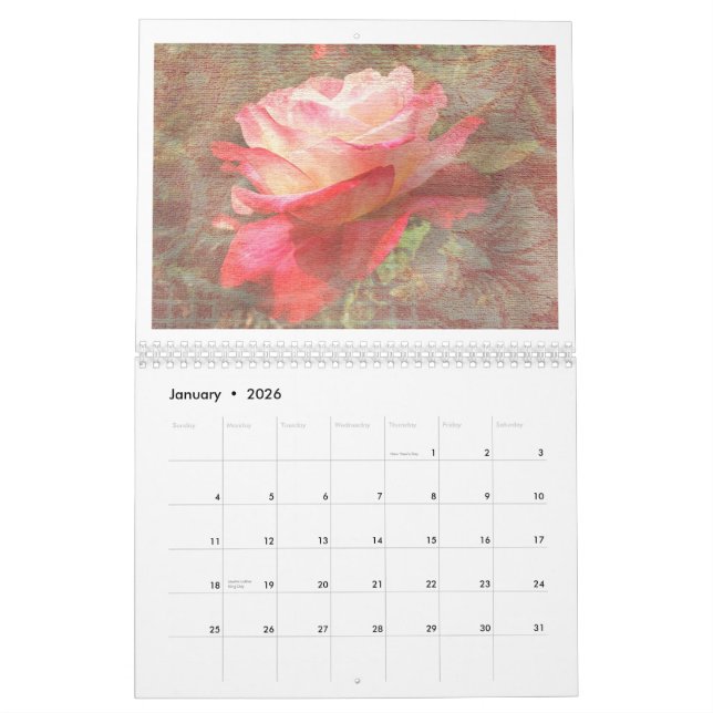 Strukturierter Rosen-Kalender für 2014 Kalender (Jan 2026)