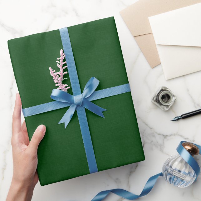 Strukturierter Waldgrün Geschenkpapier (Schenken)