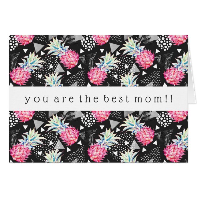 Strukturiertes Dreieck-Ananas-Muster (Vorderseite (Horizontal))