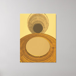 Strukturiertes goldenes abstraktes geometrisches Z Leinwanddruck
