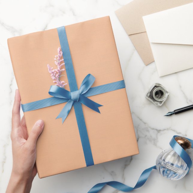 Strukturiertes Hellorange Geschenkpapier (Schenken)