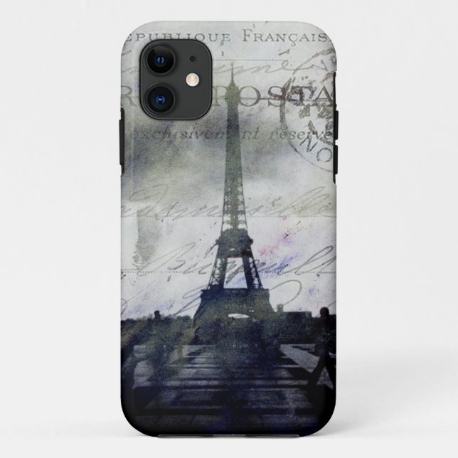 Strukturiertes Paris in Lavendel iPhone 5 Case-Mate iPhone Hülle (Rückseite)