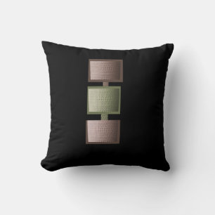 Strukturiertes Patchwork Kissen
