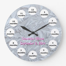 Strukturiertes rosa GlasFoto 12 Monats-Baby