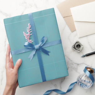 Strukturiertes Türkis Geschenkpapier