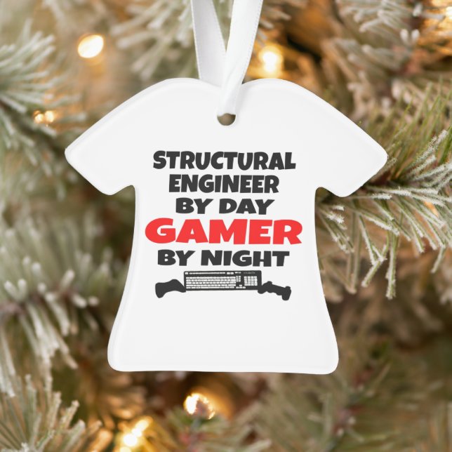 Strukturingenieur bei Day Gamer by Night Ornament (Baum)