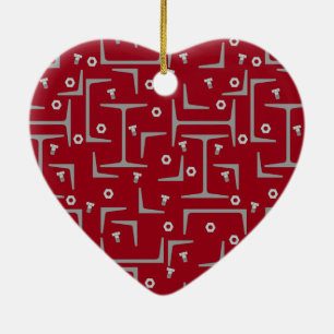 Strukturstahlmuster Keramik Ornament