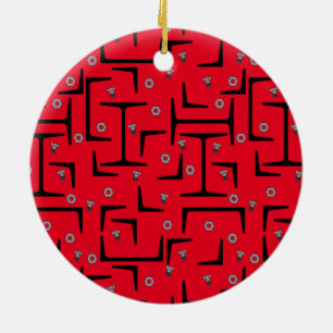 Strukturstahlmuster Keramik Ornament