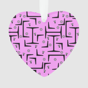 Strukturstahlmuster Ornament