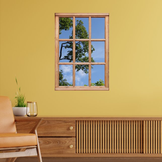 Strukturverzweigungsansicht aus einer FensterIllus Poster (Wohnzimmer 2)