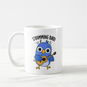 Strumming Bird Funny Animal Puff Kaffeetasse