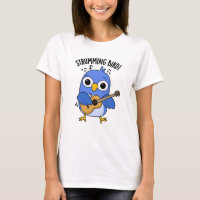 Strumming Bird Funny Animal Puff
