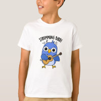 Strumming Bird Funny Animal Puff