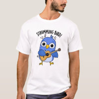 Strumming Bird Funny Animal Puff
