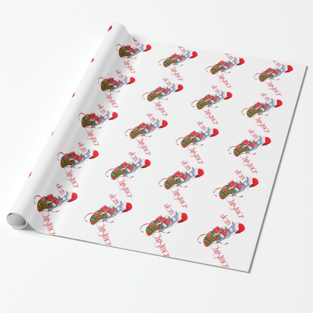 Strumpf Baby Goat Weihnachtswrapping Paper Geschenkpapier (Ungerollt)