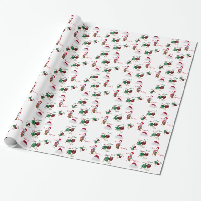 Strumpf Baby Goat Weihnachtswrapping Paper Geschenkpapier (Ungerollt)