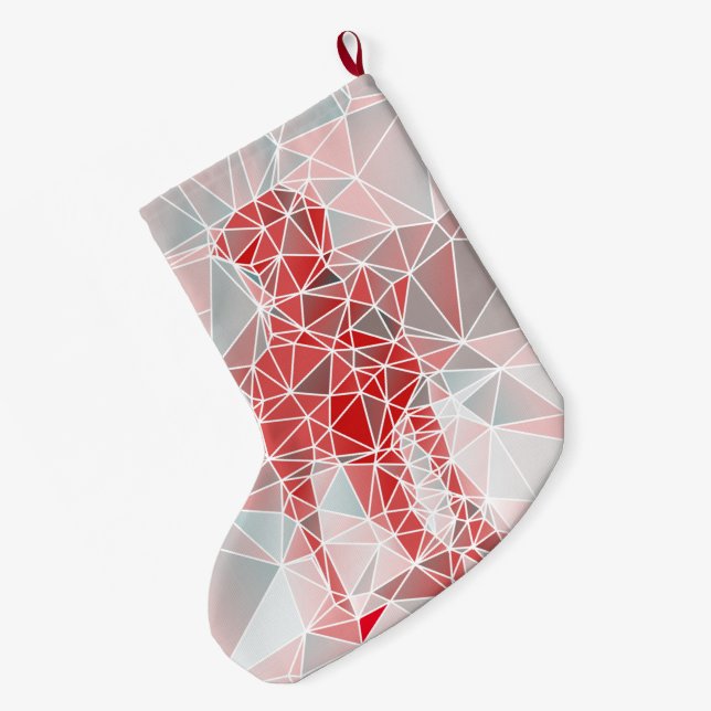 Strumpf Great Dane Pattern Großer Weihnachtsstrumpf (Rückseite (Hängend))