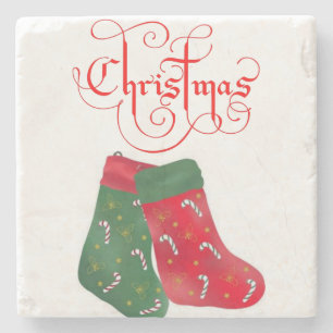 Strumpf Marble Stone Untersetzer Weihnachten