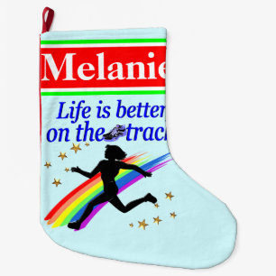 STRUMPF PERSONALISIERTER BLUE-TRACK- UND FELDCHRIS GROßER WEIHNACHTSSTRUMPF