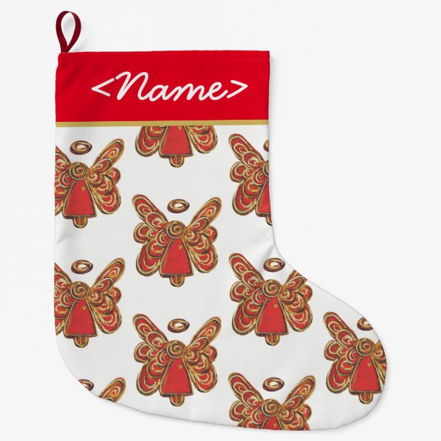 Strumpf Roter Wächter Großer Weihnachtsstrumpf (Vorderseite)