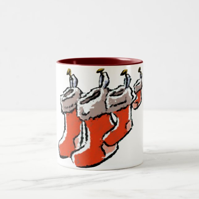 Strumpf-Tasse Zweifarbige Tasse (Mittel)