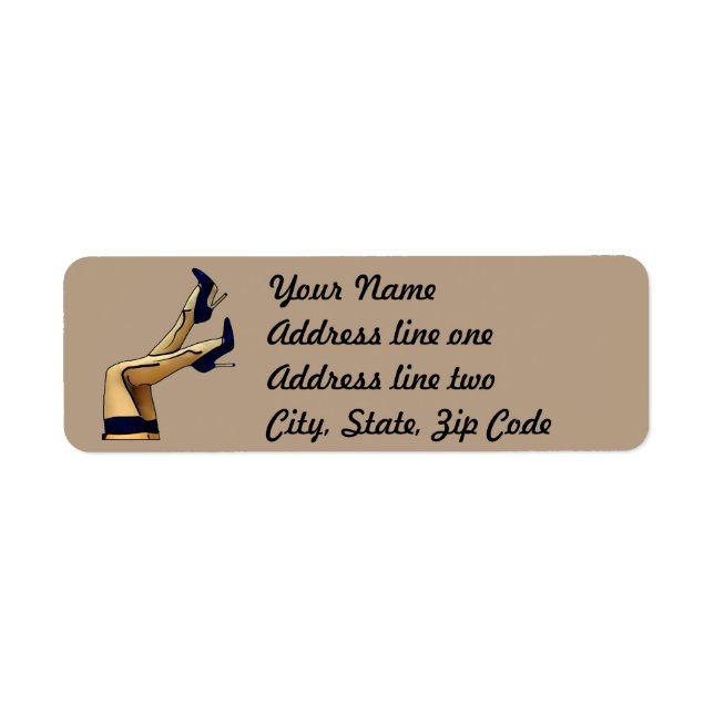 Strumpf und Blue Stiletto-Heels (Vorne)