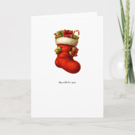 Strumpf-Urlaubskarte Karte