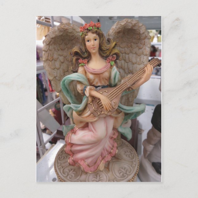 Strumpfangel Postkarte (Vorderseite)