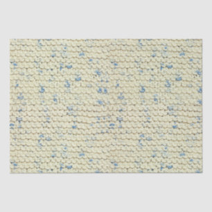 Strumpfband-Stich-Strick-Muster-blauer/natürlicher Seidenpapier