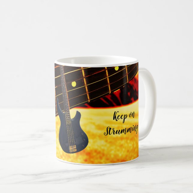 Strumpfen meiner Guitarenkaffee-Tasse Kaffeetasse (VorderseiteRechts)