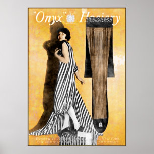 Strumpfwaren-Anzeige 1920 - niedlich und Poster