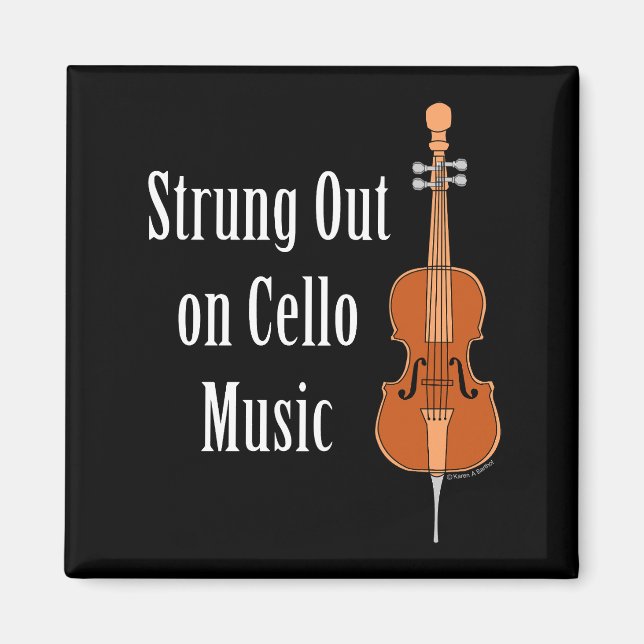 Strung Out Cello Magnet (Vorne)