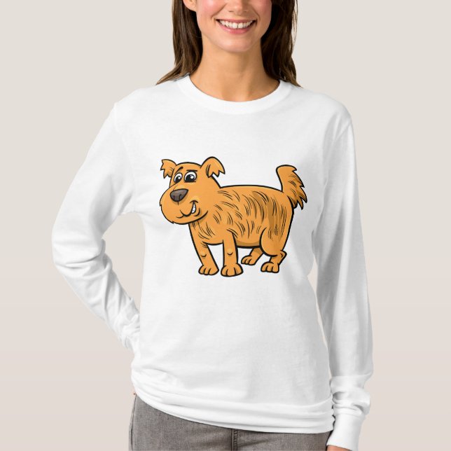 Struppiger orangefarbener Welpe T-Shirt (Vorderseite)