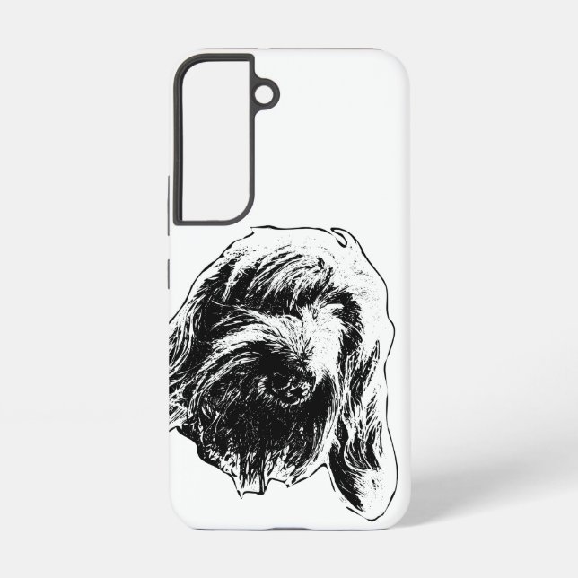 Struppiges Spinone-Herz Samsung Galaxy Hülle (Rückseite)