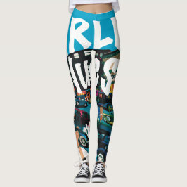 Strut die Harlem Blues Leggings