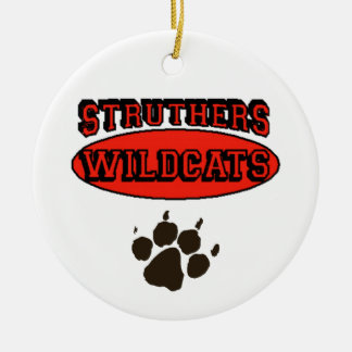 Struthers Wildkatzen Keramik Ornament