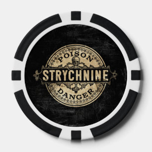 Strychnin Giftset im Vintage-Stil Pokerchips