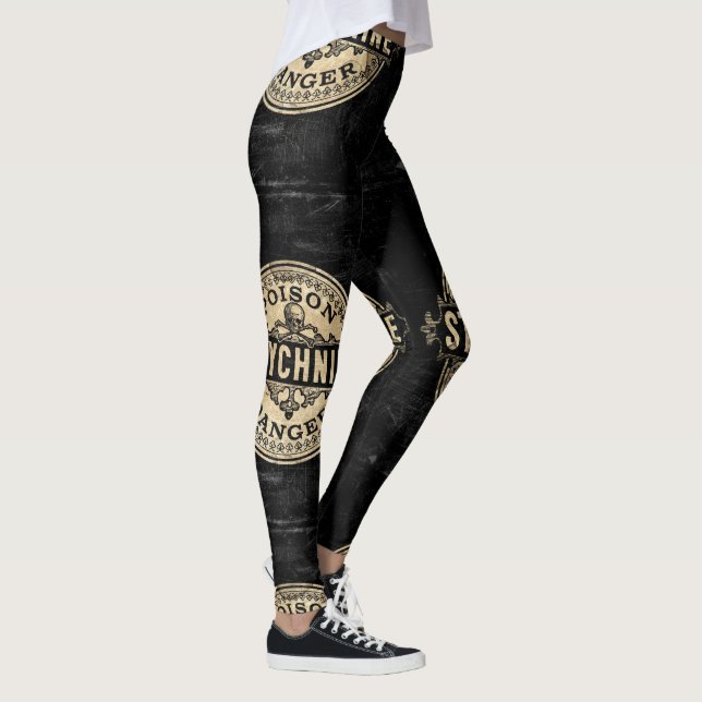 Strychnin Vintag Style Poison Label Leggings (Rechts)