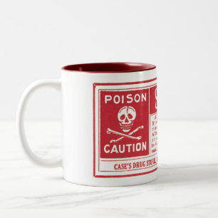 Strychnine-Gift-Tasse Zweifarbige Tasse