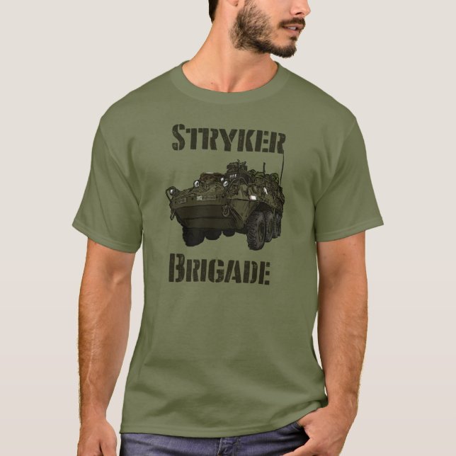 Stryker Brigaden-Shirt T-Shirt (Vorderseite)