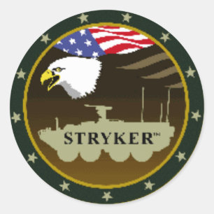 stryker_logo runder aufkleber