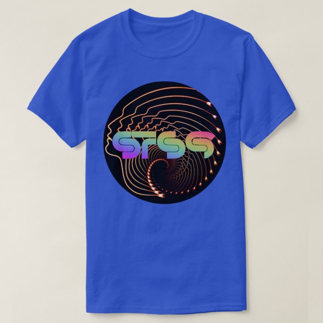 STS9 Psychedelic Face Swirl T-Shirt (Design vorne)